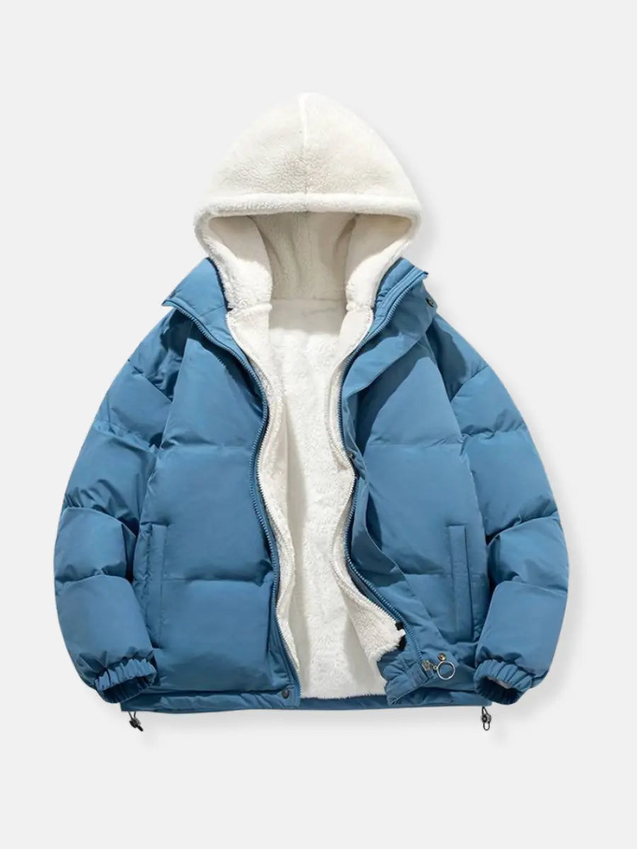 Warme Winterjacke Damen Reißverschluss Soft