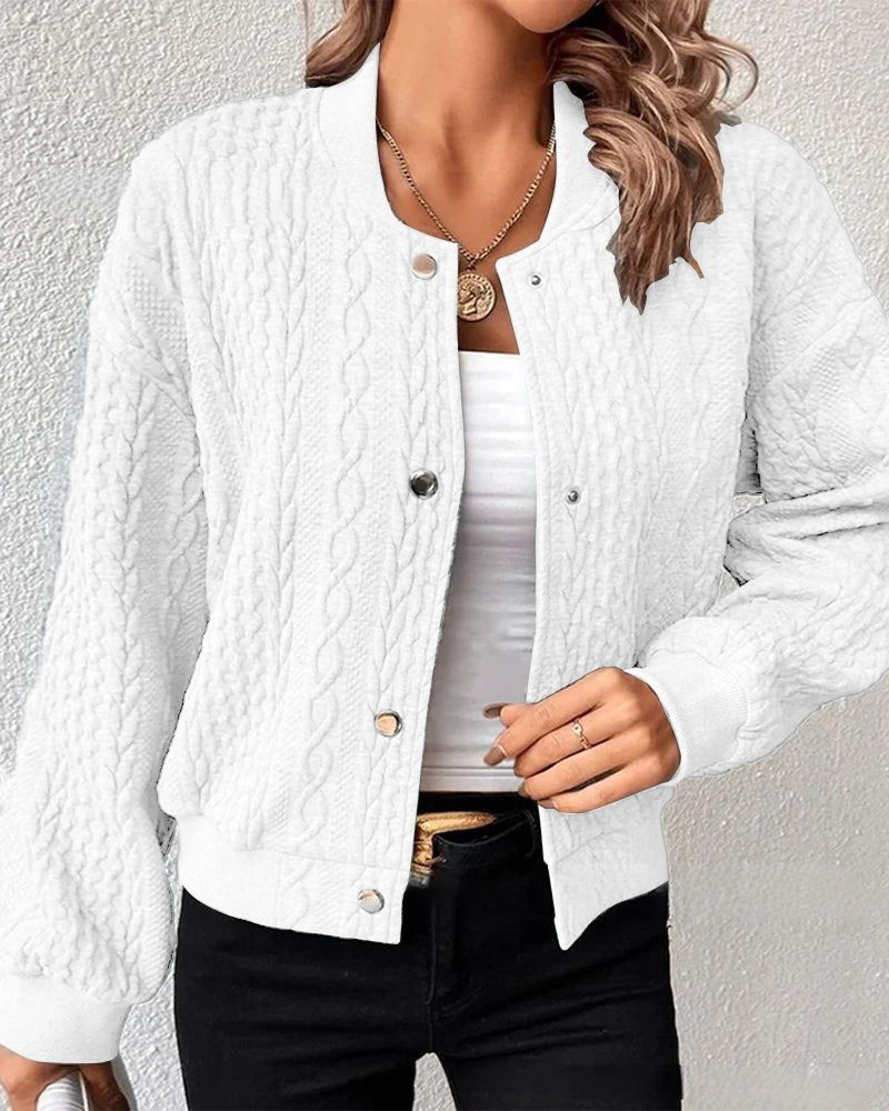 Elegante Strickjacke Damen Modern Knöpfe
