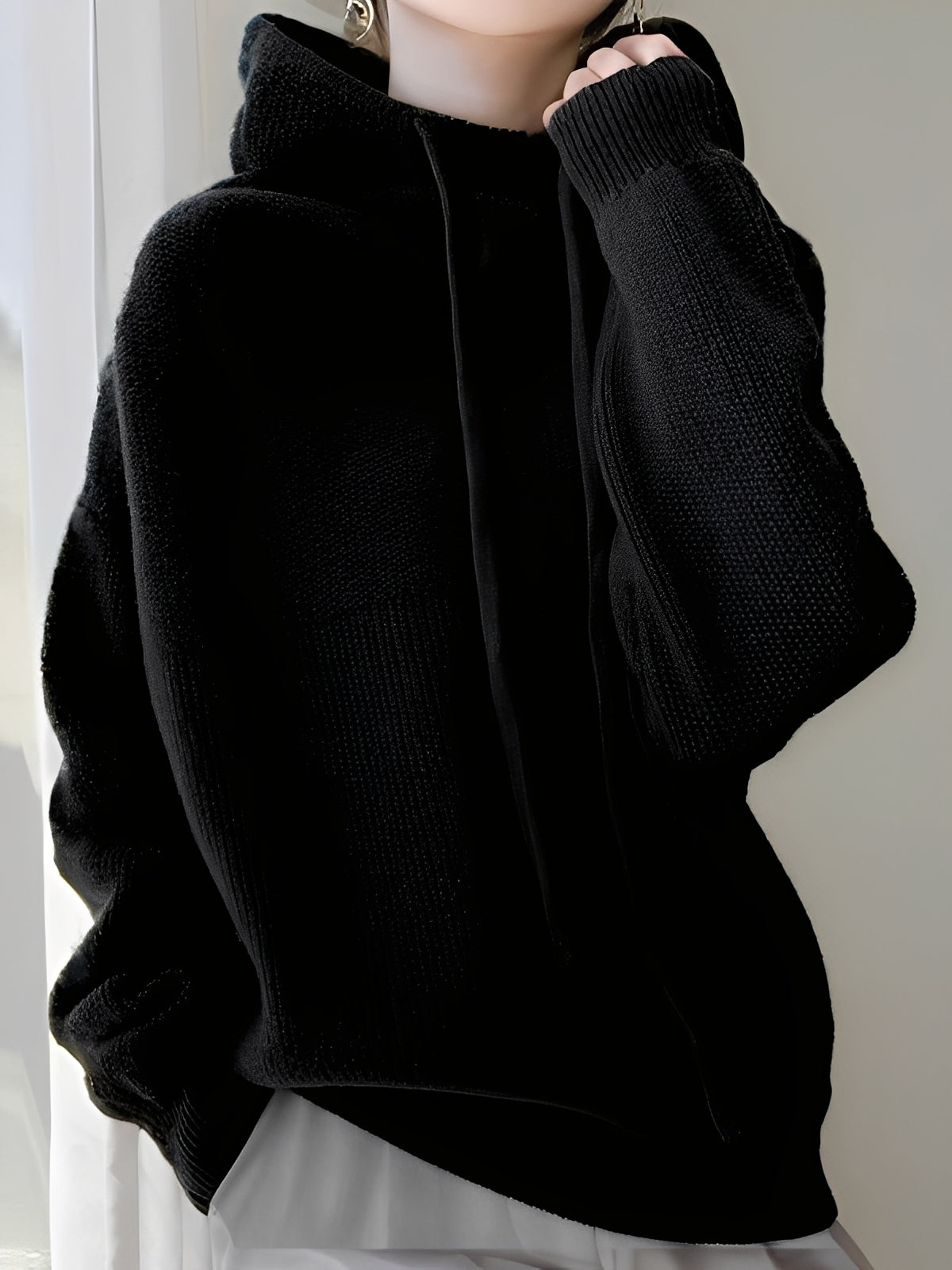 Damen Woll-Hoodie Weich und Warm