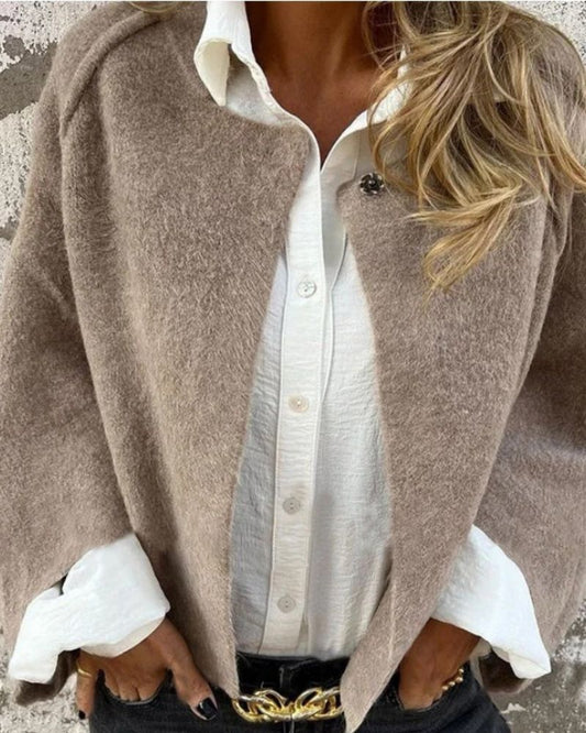 Elegante Wolljacke Damen Luxus Design - IdealeKleiden