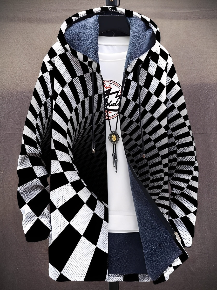 Stilvolle Jacke mit Kapuze für Männer Modern Bedruckt