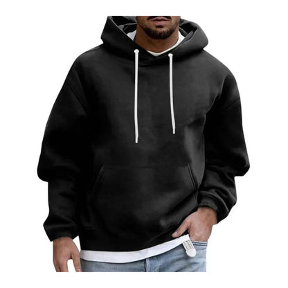 Herren Hoodie Kapuze Känguro Tasche Sportlich