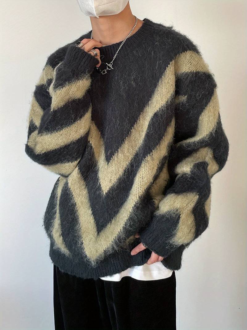 Moderner Herren Pullover Casual Style - IdealeKleiden