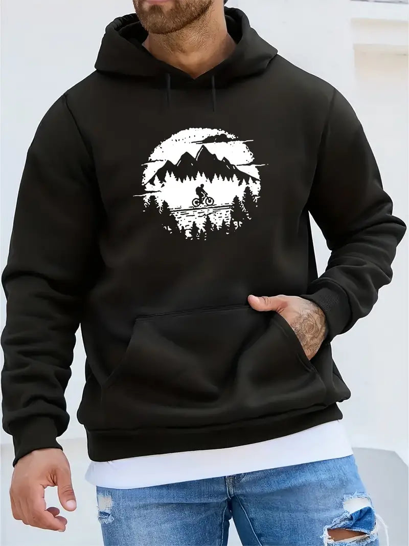 Cooler Biker-Hoodie Herren Streetwear Design