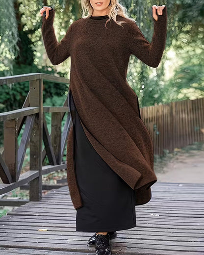 Lässige Damenkleidung Warm Lang