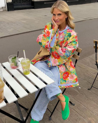 Vintage Buntjacke Damen Style - IdealeKleiden