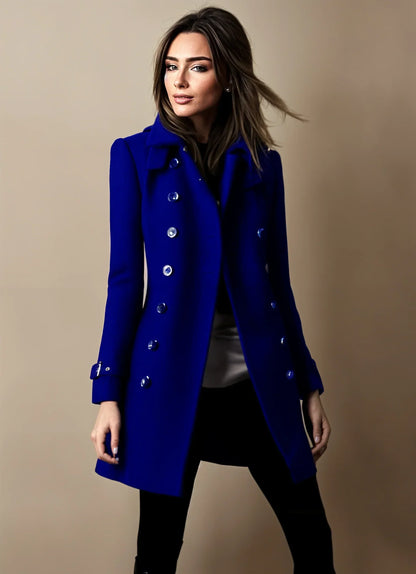 Elegante Damenwinterjacke Trenchcoat Stil
