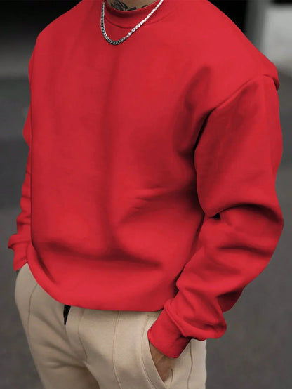 Bequemes Herren Sweatshirt Rundhals