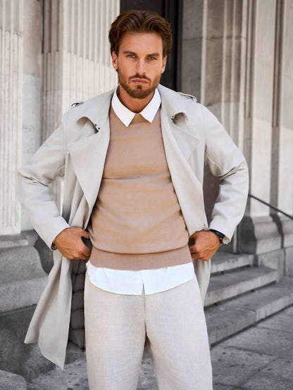 Stylischer Trenchcoat Herren Modern