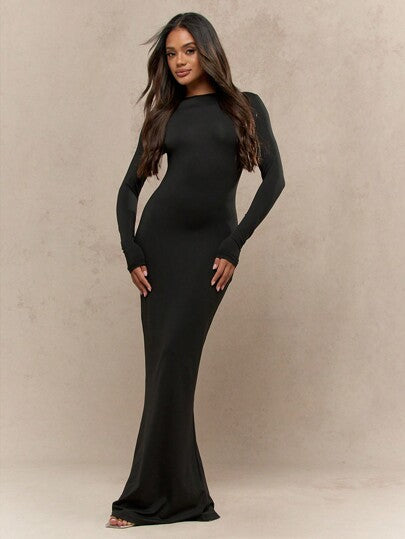 Elegantes Maxikleid Frauen Stilvoll Lang