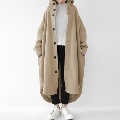 Praktischer Damen-Trenchcoat Lang