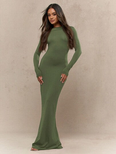 Elegantes Maxikleid Frauen Stilvoll Lang