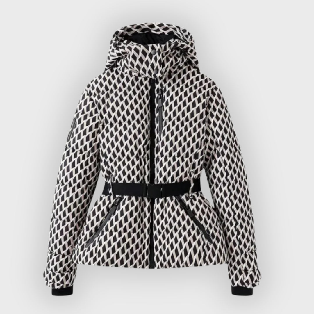 Damen Pufferjacke Mit Gürtel Stylisch