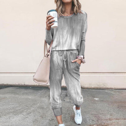 Damen Sweatpants-Set Sternen-Muster Elastisch Bequem