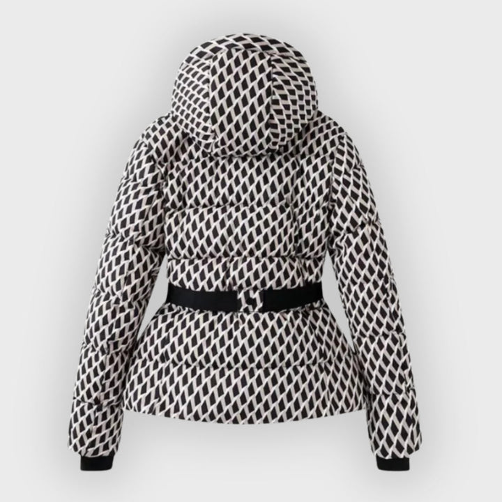 Damen Pufferjacke Mit Gürtel Stylisch - IdealeKleiden