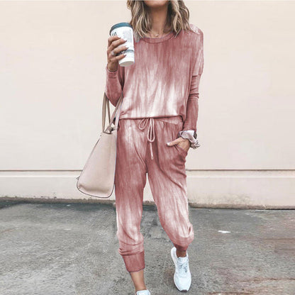 Damen Sweatpants-Set Sternen-Muster Elastisch Bequem