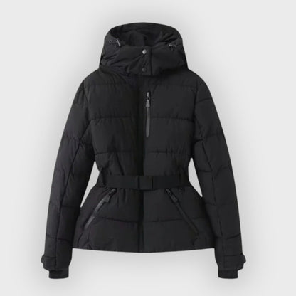 Damen Pufferjacke Mit Gürtel Stylisch