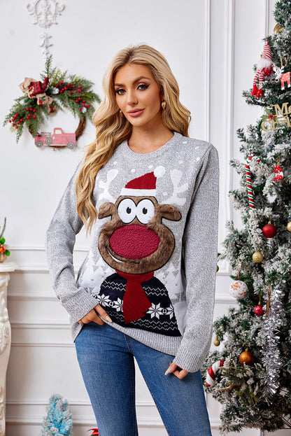 Weihnachtspullover Rentier Motiv Cozy