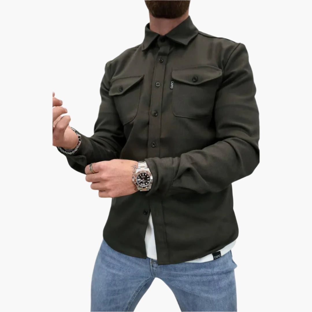 Moderne Overshirt Jacke - Vielseitiges Hemdjacke für Freizeit und Arbeit