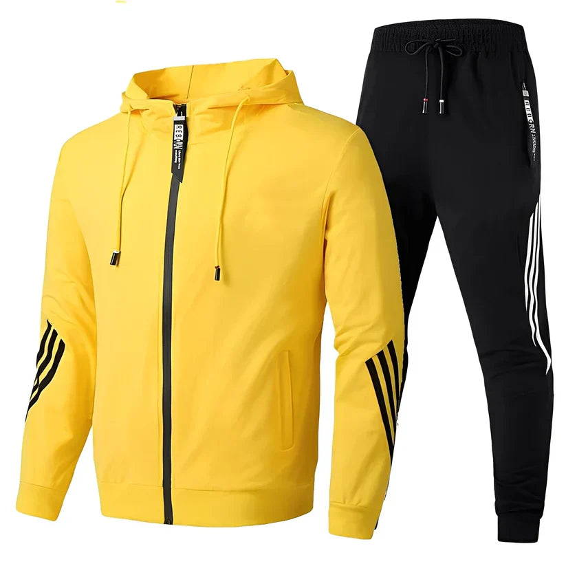 Sportanzug Set Herren Freizeit Trainingsbekleidung
