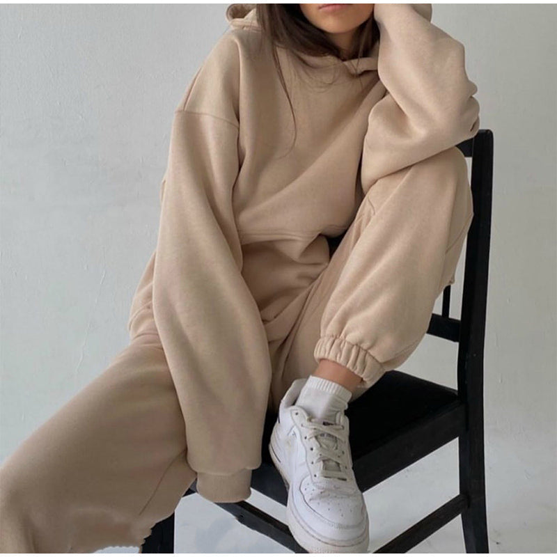 Kuschel-Jogginganzug Hochtaillig Oversized
