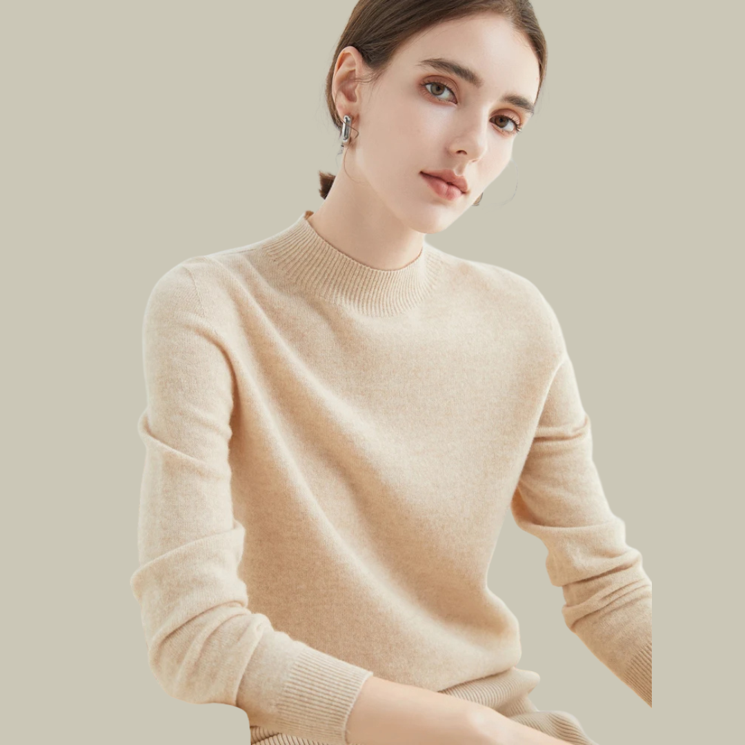 Damen Merinowolle Pullover Warm Winter