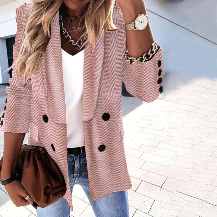 Herbst Blazer Damen Elegant Langarm