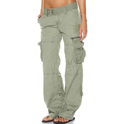 Elegante Damen Cargohose Slim Fit Stil