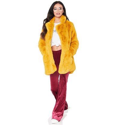 Damen Oversized Plüschjacke Weich & Elegant