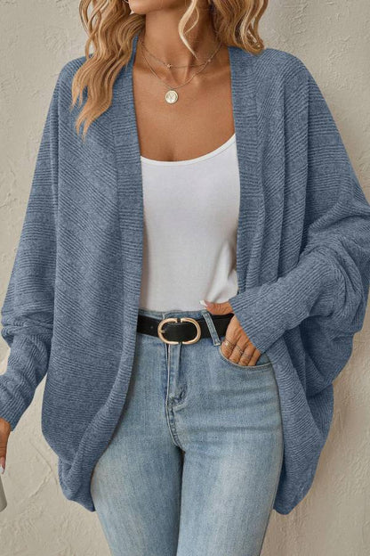 Bequemer Batwing Cardigan Lockere Strickjacke
