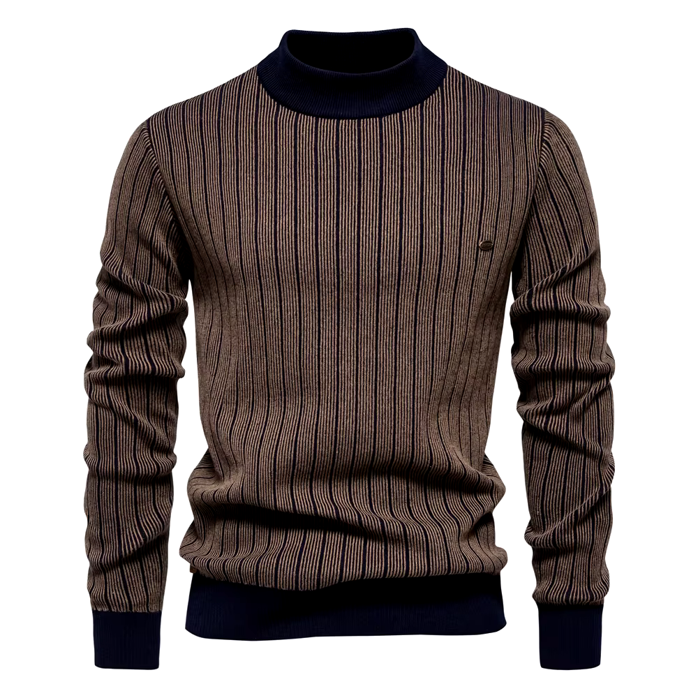 Stilvolle Streifenpullover für Damen Winter