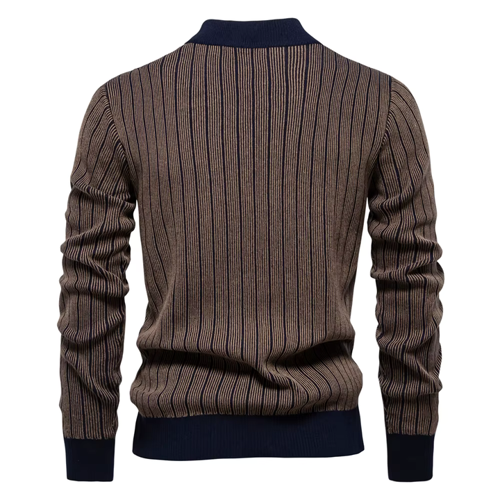 Stilvolle Streifenpullover für Damen Winter - IdealeKleiden