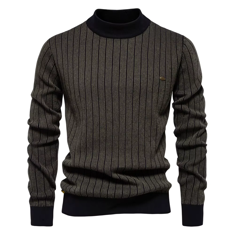 Stilvolle Streifenpullover für Damen Winter