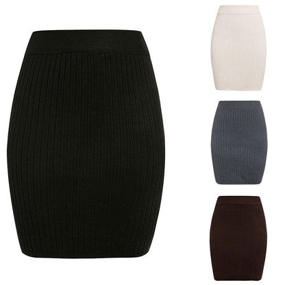 Damen Strickrock Elegantes Rippmuster - IdealeKleiden