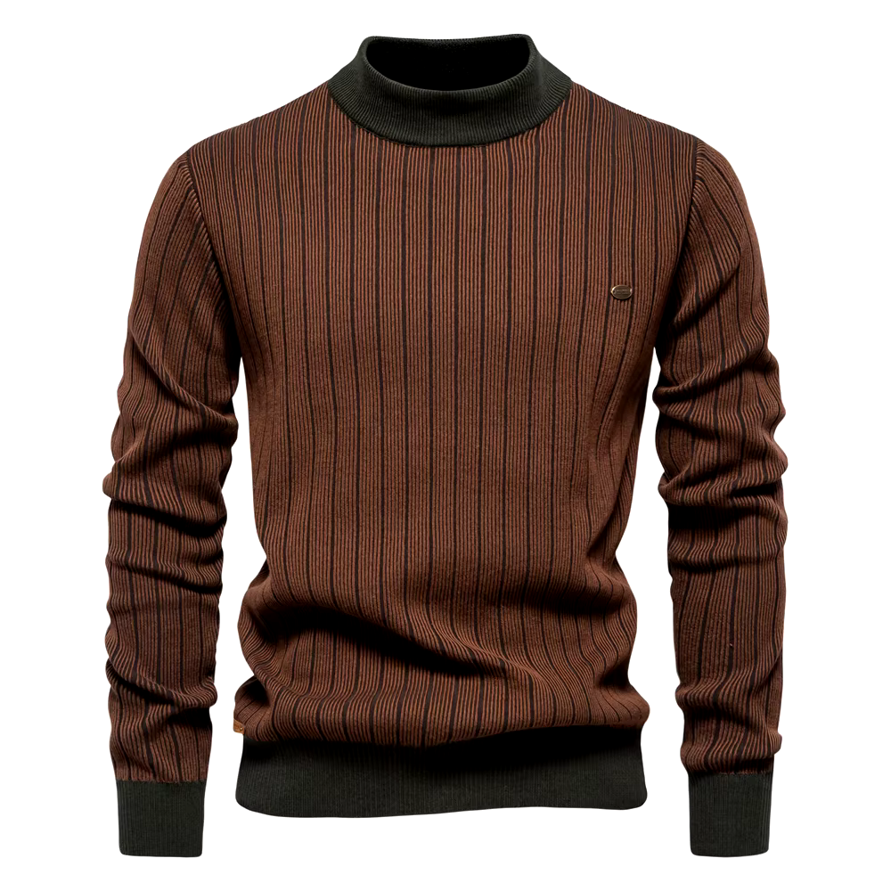 Stilvolle Streifenpullover für Damen Winter