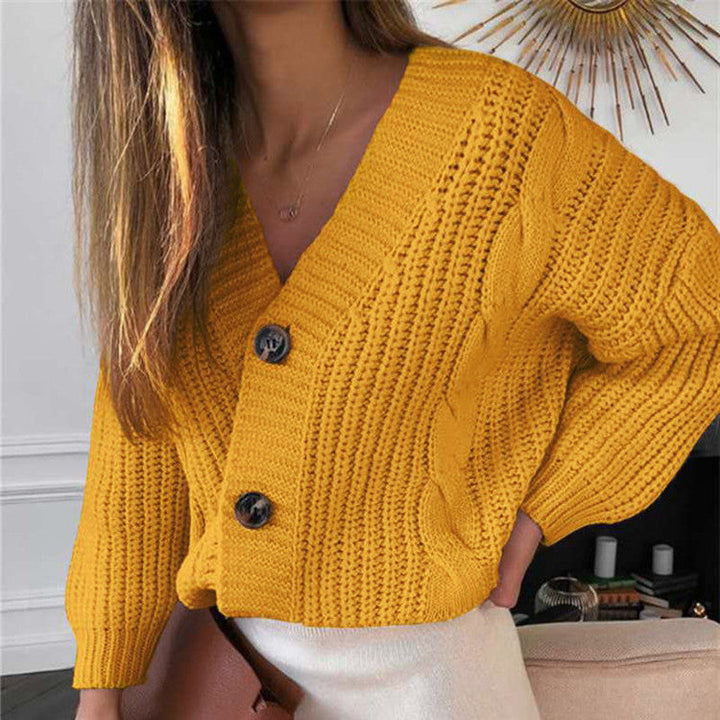 Damen Cardigan Grobstrick Modern Kabelmuster - IdealeKleiden