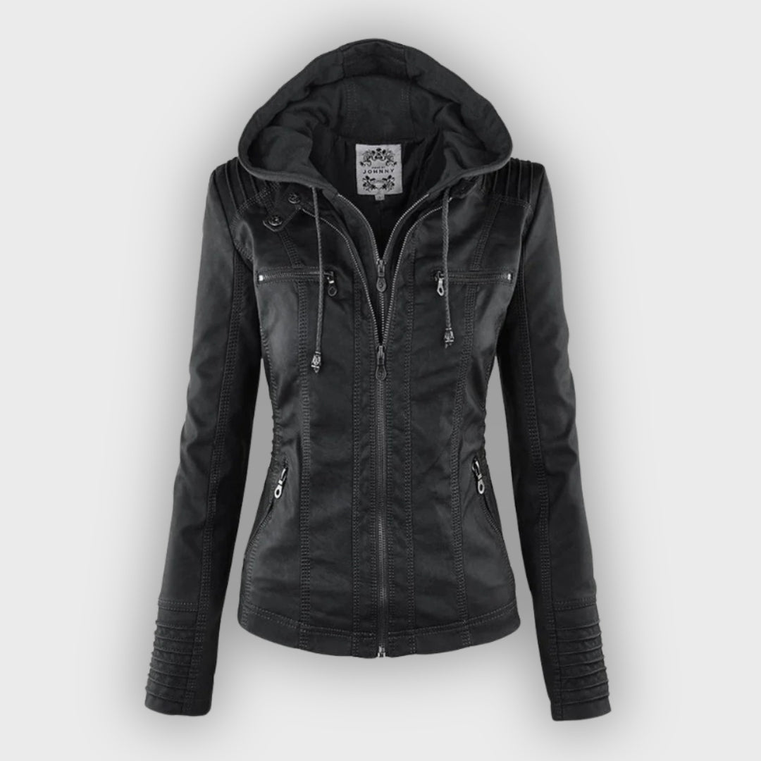 Wetterfeste Regenjacke mit Kapuze