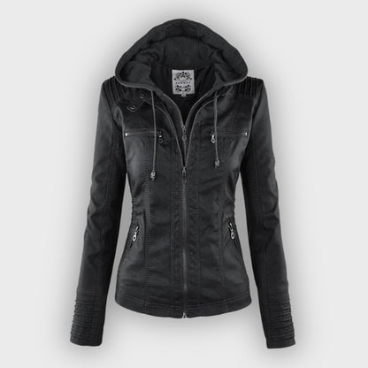 Wetterfeste Regenjacke mit Kapuze