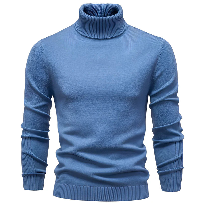 Herren Slimfit Rollkragenpullover Modern