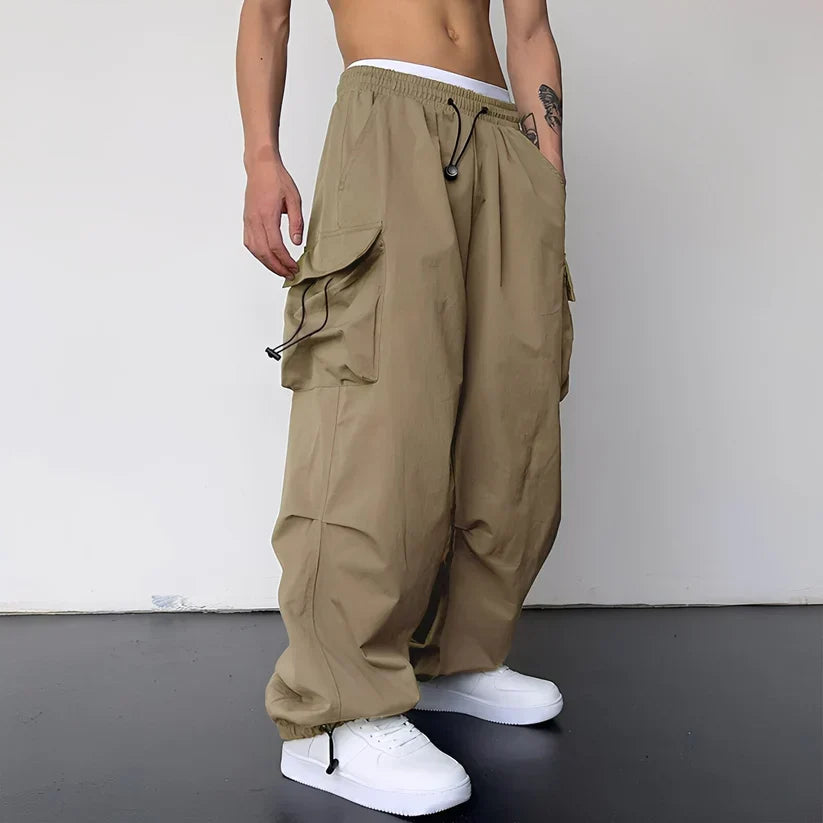 Moderne Herren Cargohose Bequem Freizeit - IdealeKleiden