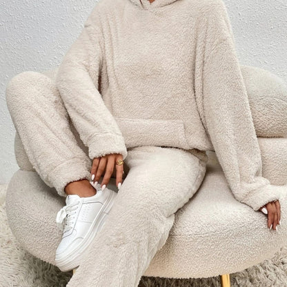 Damen Frühlingsshop Cozy Kapuzenanzug Set