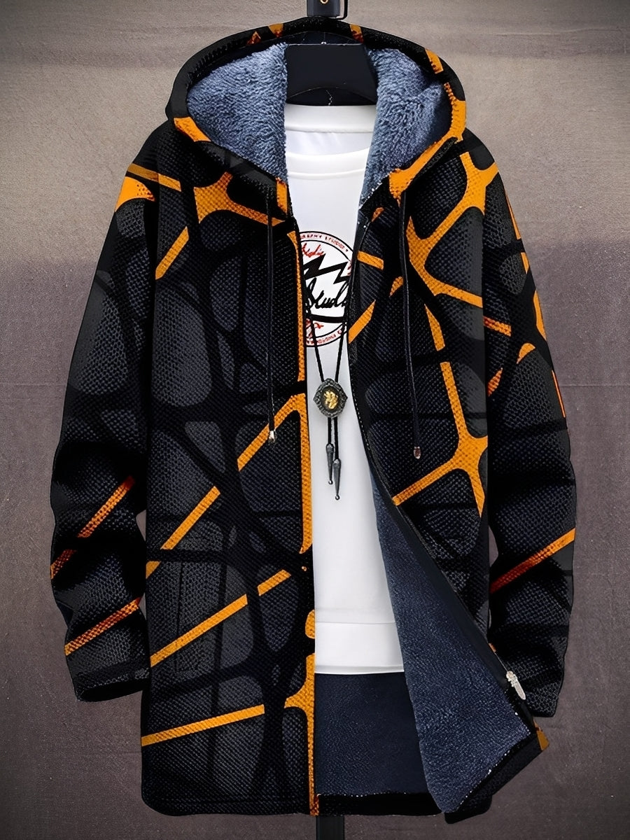 Stilvolle Jacke mit Kapuze für Männer Modern Bedruckt