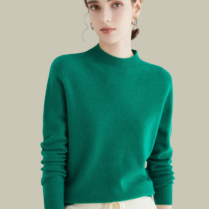 Damen Merinowolle Pullover Warm Winter