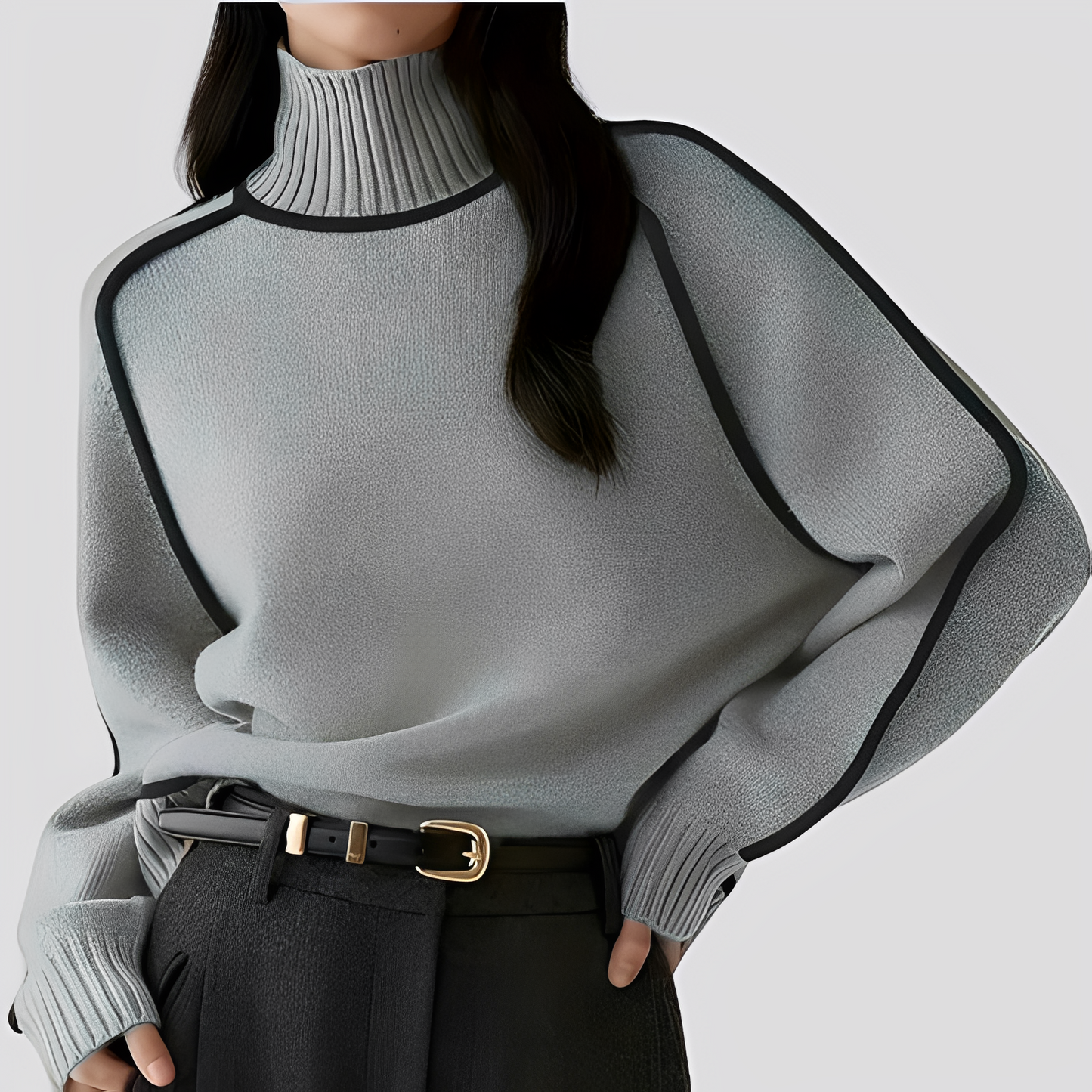 Eleganter Damen Rollkragenpullover Casual Style