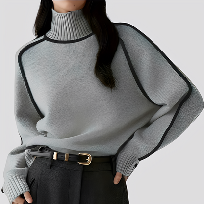 Eleganter Damen Rollkragenpullover Casual Style