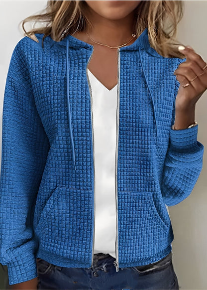 Modischer Cardigan Frauen Kapuze Taschen