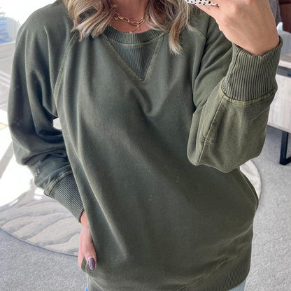 Modischer Pullover Mit Taschen