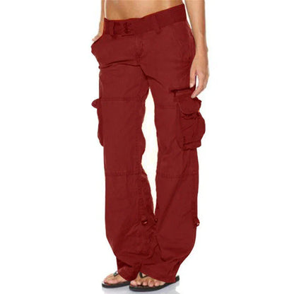 Elegante Damen Cargohose Slim Fit Stil