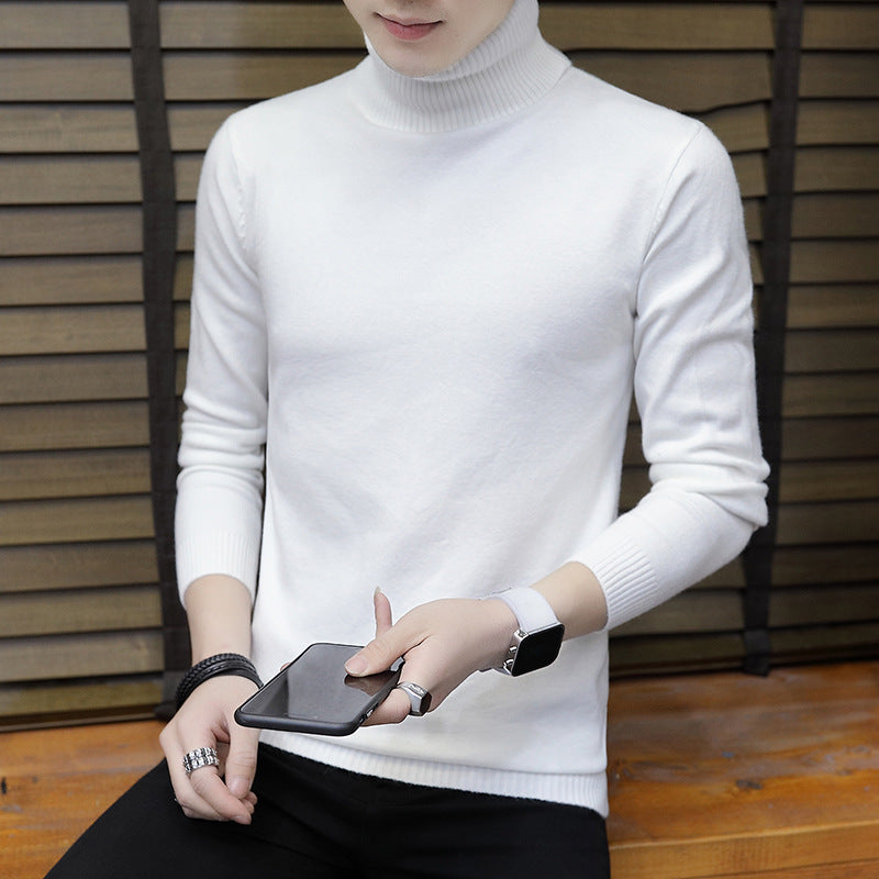 Herren Pullover Hochgeschlossen Elegant Strick