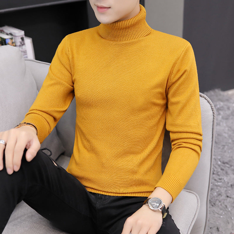 Herren Pullover Hochgeschlossen Elegant Strick